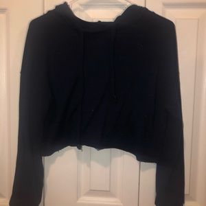 Long sleeve blue crop top size small rue 21